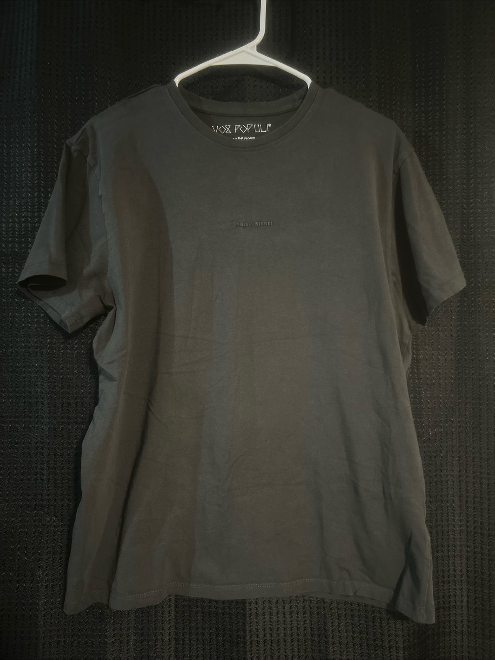 Vox Populi Black Short Sleeve Crewneck Tee